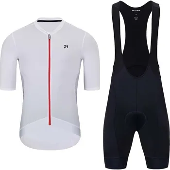 cyklistický dres HOLOKOLO Cyklistický krátký dres a krátké kalhoty - INFINITY - černá/bílá