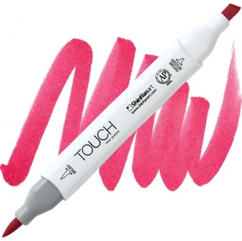 Lihová fixa TOUCH oboustranná Brush & Chisel, R4 Vivid red