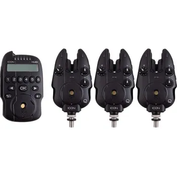 Signalizátor záběru Wolf sada hlásičů ICON Q 3+1 (WFIC010) (Zlatá střední cesta z řady hlásičů ICON, levnější, ale pořád neskutečně nabitý funkcemi! Sada třech hlásičů a příposlechu HUBB.)