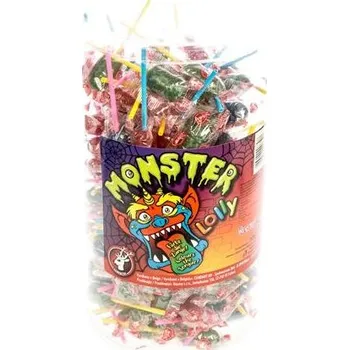 Cukrovinka Kaumy Lolly Monster lízátka barvící 150x10g