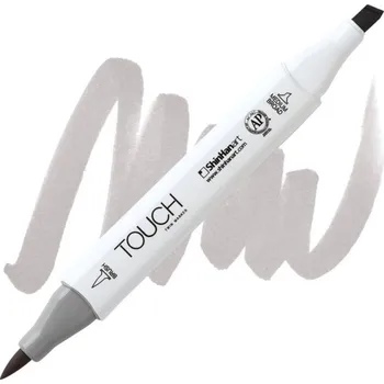 Lihová fixa TOUCH oboustranná Brush & Chisel, WG2 Warm grey