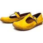 Dámské kožené polobotky 2622-499-04 IBERIUS žluté Barva: žlutá, Velikost: 37