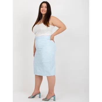 Dámská sukně Dámská sukně plus size ORLENA světle modrá