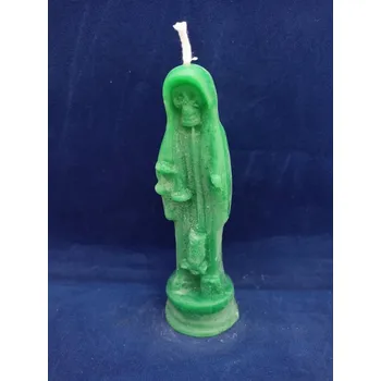 Svíčka Svíčka figurální Santisima Muerte zelená