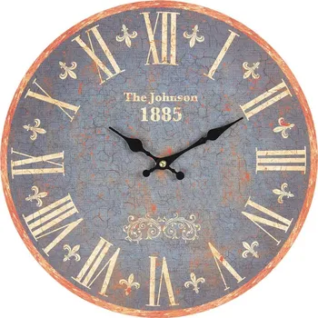 Hodiny Clayre & Eef, Holandsko Clayre & Eef - Nástěnné hodiny JOHNSON 1885 - Ø 34*3 cm / 1*AA