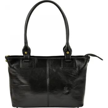 Kabelka FLORENCE Dámská kožená kabelka Daniela černá