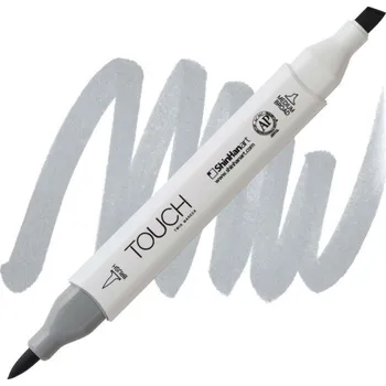 Lihová fixa TOUCH oboustranná Brush & Chisel, CG3 Cool grey