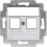 Levit M® kryt zásuvky komunikační přímé (2x) s kovovým upevňovacím třmenem 5014H-A01018 70 titanová ABB