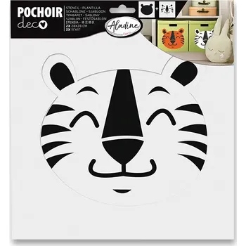 Plastová šablona AladinE - Tygr 28 x 28 cm