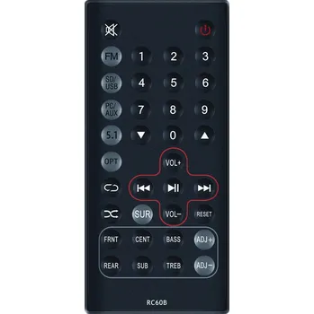 EDIFIER RC60B, RC30F, C2XB, C6XD - náhradní dálkový ovladač