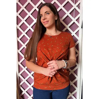 Krásná mamka Kojicí halenka Zara BAVLNA corn Velikost: S