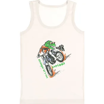 EVONA a.s. Chlapecký nátělník se širokými ramínky E sv.béžová - TILKO CHL E SV.BÉŽOVÁ 110