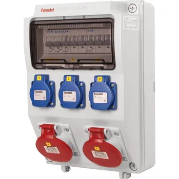 modulární přístroj a rozvaděč v515-6kA - ZSF30200000.0 /3958 Zásuvková skříň IP44 jištěná bez chrániče