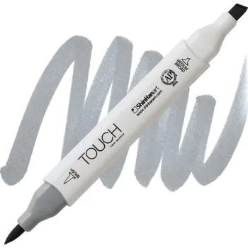 Lihová fixa TOUCH oboustranná Brush & Chisel, CG4 Cool grey
