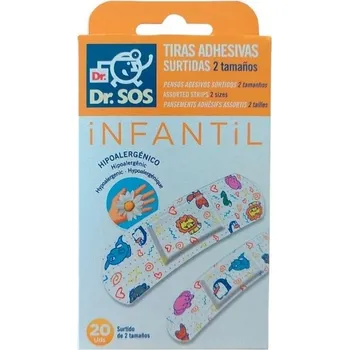 Zdravotnický materiál Náplasti Dr.SOS dětské hypoalergenní mix 20ks