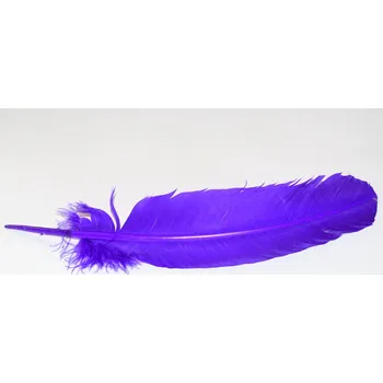 Karnevalový doplněk Barevná péra - 30 cm Barvafialová