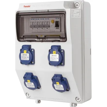 v363 - ZSF40000000.1 /3958 Zásuvková skříň IP54 jištěná s chráničem 25/2/003