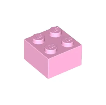 Dětské zboží 3003 Bright Pink Brick 2 x 2 (Světle růžová cihla 2 x 2)