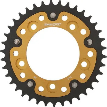 Řetězová sada pro motocykl Řetězová rozeta SUPERSPROX STEALTH RST-743:38-GLD zlatá 38 zubů, 520