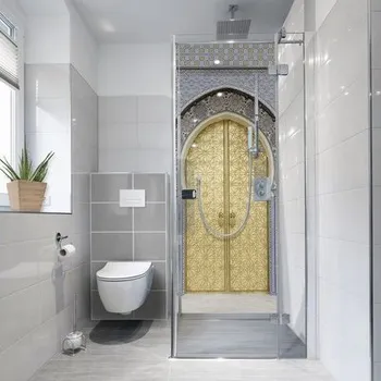 Samolepící PVC tapeta do koupelny mySPOTTI fresh Ancient Door 90x210 cm