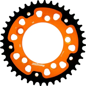 Řetězová sada pro motocykl Rozeta SUPERSPROX STEALTH RST-991:40-ORG oranžová 40 zubů, 525