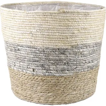 Květináč Obal na květináč Ø 40 x 38 cm přírodní, šedý