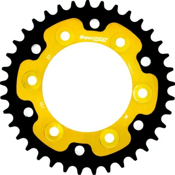 Řetězová sada pro motocykl Rozeta SUPERSPROX STEALTH RST-735:37-GLD zlatá 37 zubů, 520