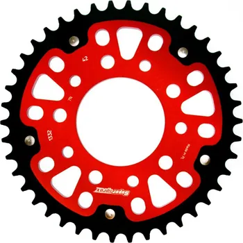 Řetězová sada pro motocykl Rozeta SUPERSPROX STEALTH RST-1332:42-RED červená 42 zubů, 525