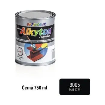 barva na kov Barva na kov rez i dřevo DUPLI-COLOR Alkyton černá RAL9005 matná 750 ml