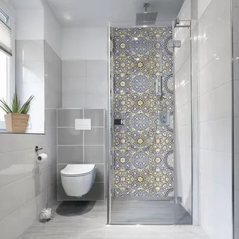 Obklad Samolepící PVC tapeta do koupelny mySPOTTI fresh Arabesque Fliese 90x210 cm