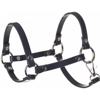 Hobby horsing Ohlávka - tmavě šedá koženka (vel. S)