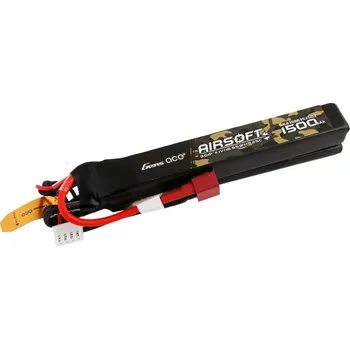 Baterie pro airsoftovou zbraň Gens ace Akumulátor Li-Po 11,1V 1500mAh 25C 115x16x23mm (dvoudílná) - DeanT