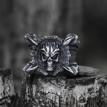 Prsten prsten Monster Claw Skull - 12