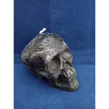 Svíčka Svíčka figurální - Lebka střední černá