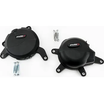 Ochranné kryty motoru PUIG 20141N černý zahrnuje pravý a levý kryt