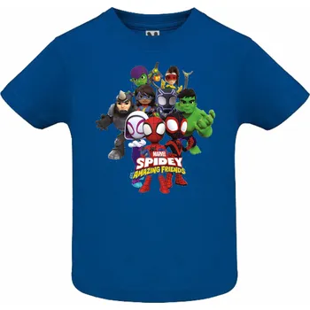Tričko Spidey a jeho úžasní přátelé Barva: Středně modrá/Royal/Královsky modrá, Velikost: 134/140 - 8/9let, Pohlaví: Dětské - unisex