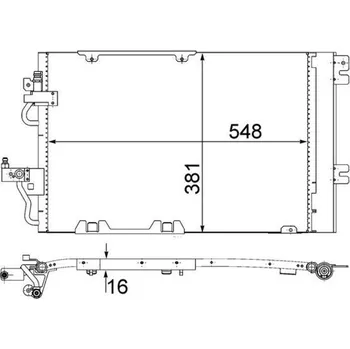 Výparník klimatizace Kondenzátor, klimatizace MAHLE AC 378 000S