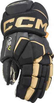 Hokejové rukavice CCM HG Tacks AS-V Pro JR Navy/Red/White