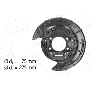 Brzdový kotouč Ochranný plech proti rozstřikování, brzdový kotouč A.I.C. 57009