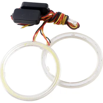 LED páska COB LED kroužky průměr 90mm - Duální barva bílá/žlutá