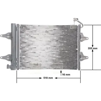 Výparník klimatizace Kondenzátor, klimatizace BEHR AC 359 000S