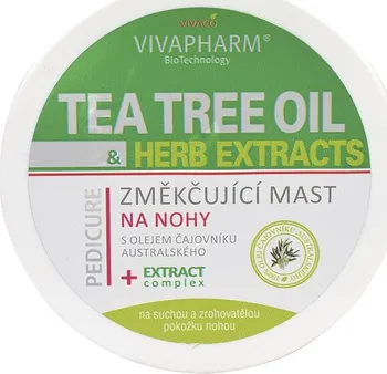 Kosmetika na nohy Vivaco Vivapharm Tea Tree Oil změkčující mast na nohy 100 ml