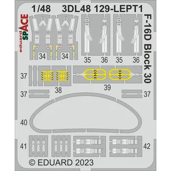 Plastikový model Eduard 1/48 F-16D Block 30 SPACE (KINETIC)