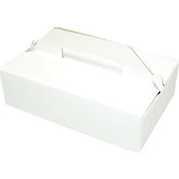 Jednorázové nádobí Krabice dortová, na zákusky 27x18x8cm - 50 ks