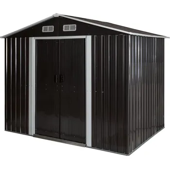 Zahradní domek Recenze Parkside Zahradní dům na nářadí 174 x 236 x 190 cm černý