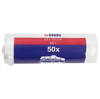 Sáček na potraviny Sáčky do koše 60l/1rol- 50ks bílé