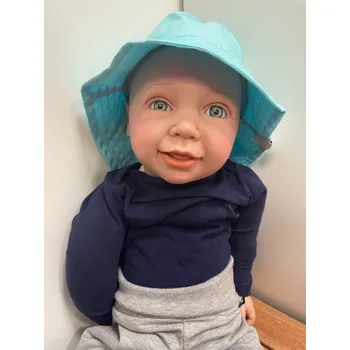 Klobouk Bavlněný klobouček - tyrkysová, Dahlia fashion designer Velikost: Obvod 54-56 cm