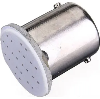 Autožárovka BA15S, 2W COB LED - Žlutá