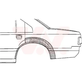 Blatník karosérie Boční stěna VAN WEZEL 5385145
