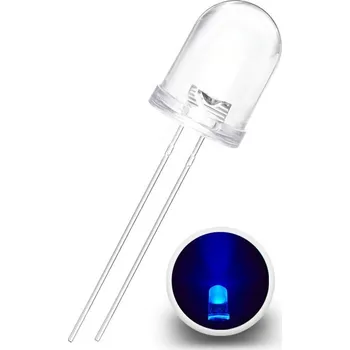Polovodič LED Dioda 10mm, UV Fialová